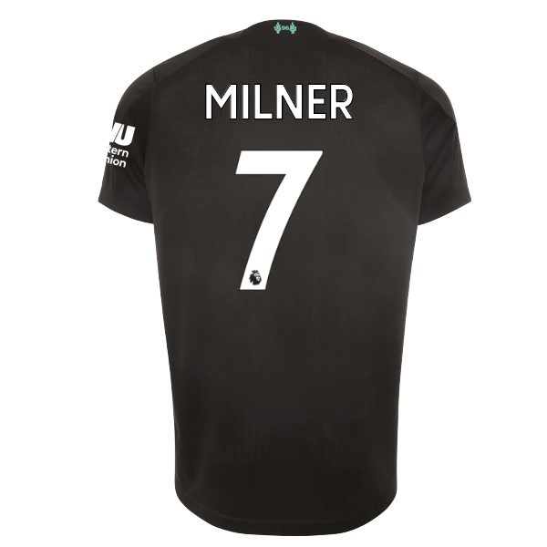 Camiseta Liverpool NO.7 Milner Tercera equipación 2019-2020 Negro